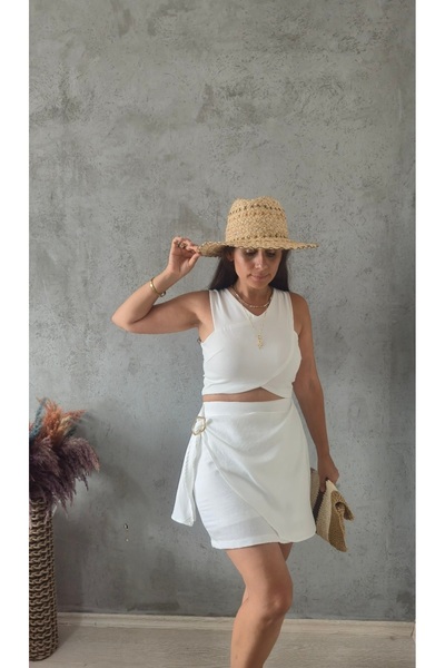 Butik AKSESUARLI ŞORT ETEK