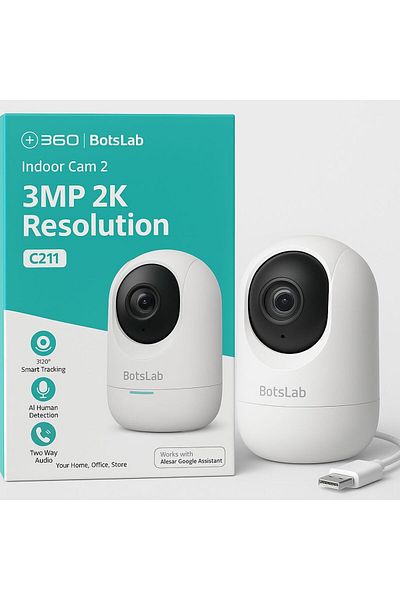 Botslab كاميرا مراقبة داخلية 2k