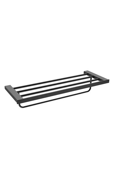 tradex Double Towel Holder Black by +TS