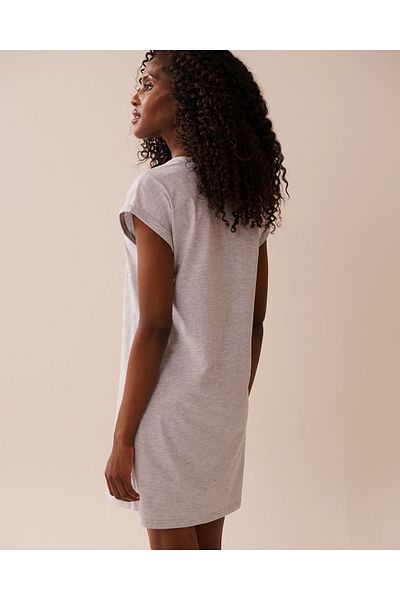 La Vie en Rose Bow Print Cotton Short Sleeve Sleepshirt