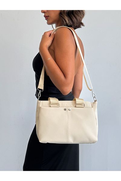 KIRASE Stylish Quality Medium Size Soft Leather Multi-Pocket Hand and Shoulder Bag. Boy 21 cm Width 33 cm