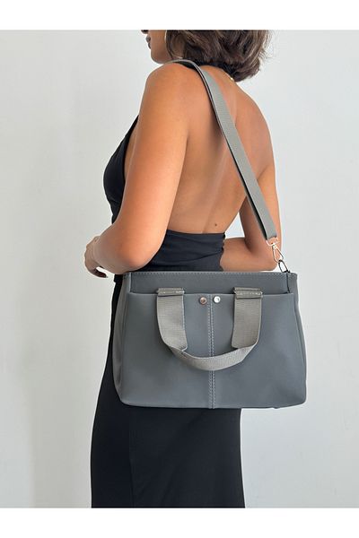 KIRASE Stylish Quality Medium Size Soft Leather Multi-Pocket Hand and Shoulder Bag. Boy 21 cm Width 33 cm