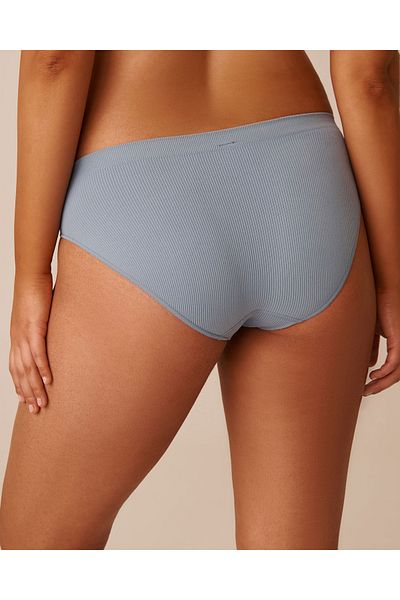 La Vie en Rose Seamless Fabric Ribbed Bikini Panty