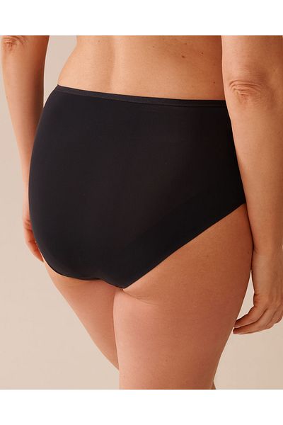 La Vie en Rose Microfiber Sleek Back High Waist Bikini Panty