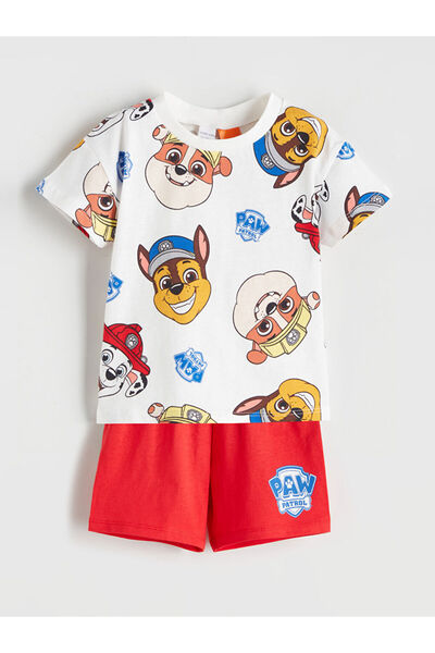 LC Waikiki Set cu pantaloni scurți pentru băieței, cu imprimeu Paw Patrol