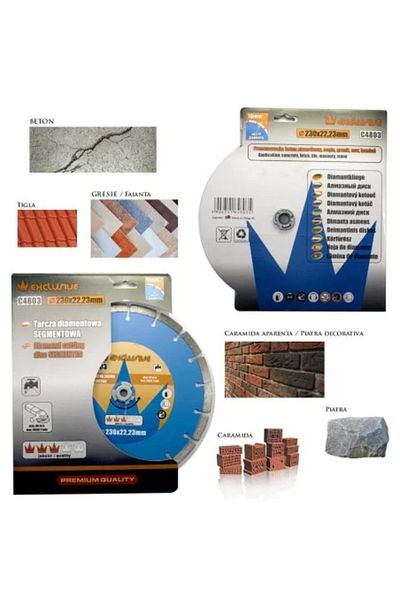richmann exclusive Disc diamantat, beton, taiere uscata, 230 mm/22.23 mm, Richmann Exclusive