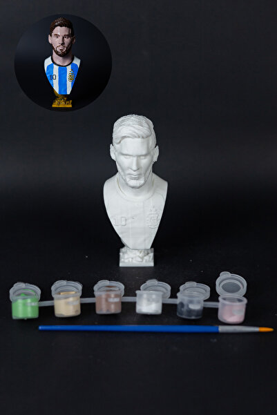domini Kendin Boya Set - Lionel Messi - Figür / Büst - 12cm
