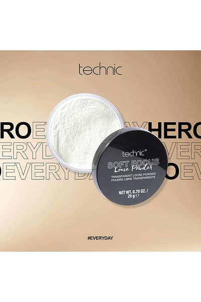 TECHNIC Soft Focus Translucent Loose Powder for Face Makeup - 50g