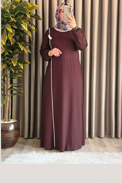 Elmas Tesettür Kadın Tesettür Giyim Büyük Beden Şuğra Çiçekli Elbise