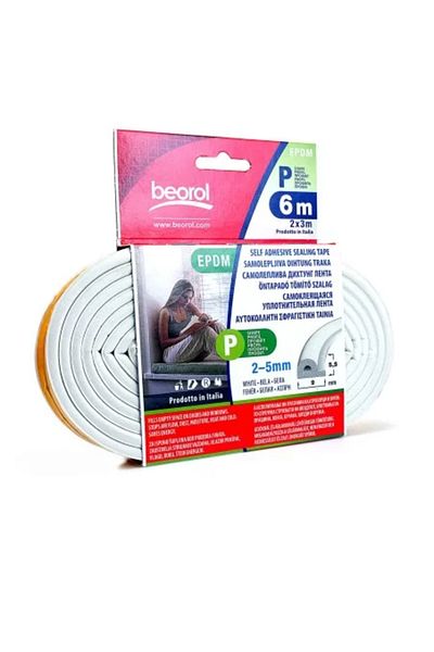 beorol Banda etansare usi si ferestre, alb, profil P 2 x 3 m,