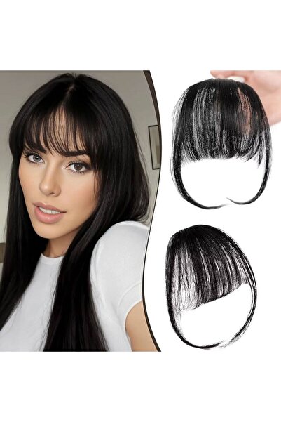 Suzan Peruk ince perçem ön kahkül fiber saç