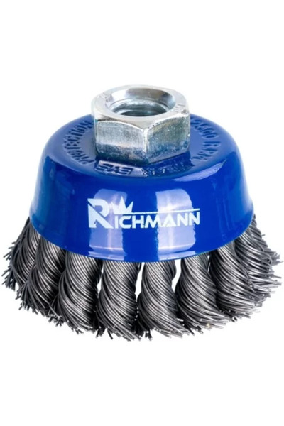 richmann Steel Wire Brush, Cup Type, M14, 65 mm,
