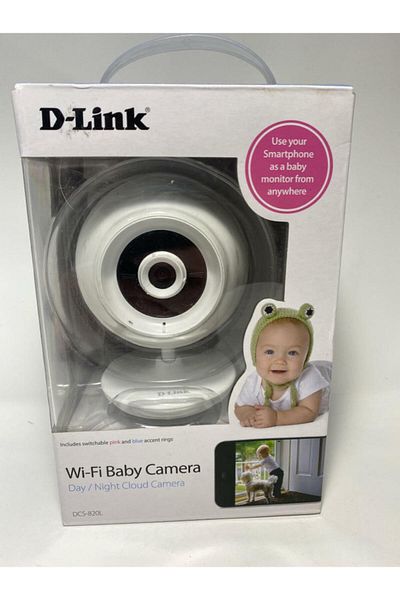 D-Link DCS-820L Wireless Baby Camera with Day and Night Vision, 2-Way Talk