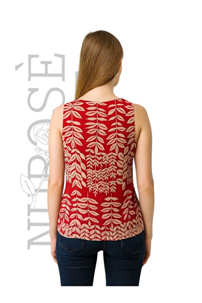 NUROSE NUROSÈ şifon sıfır kol askılı bluz