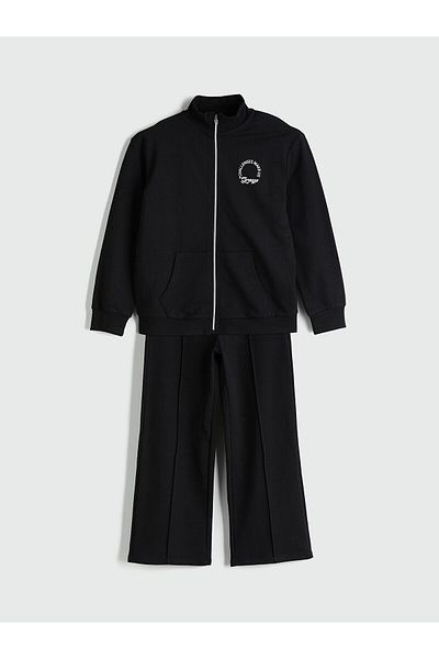 LC Waikiki Stand Collar Girl's Tracksuit Set