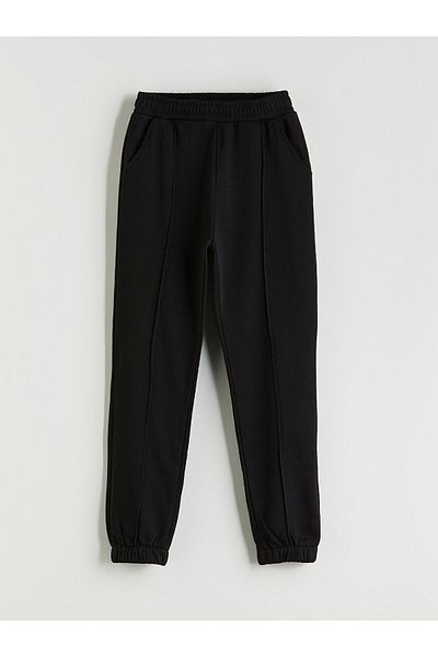 LC Waikiki Girls' Jogger Sweatpants with Elastic Waist