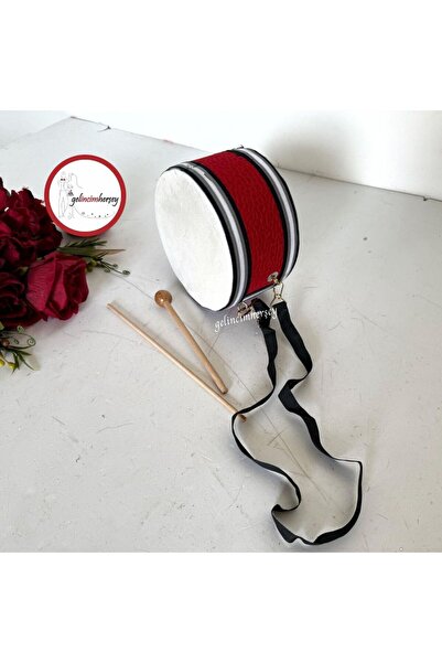Gelincimherşey Askılı Çocuk için Orjinal Deri Davul