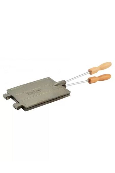 Perfect Home Waffle/Salted Crackers Maker, Cast Iron, with Handle, 16.3 x 13 cm