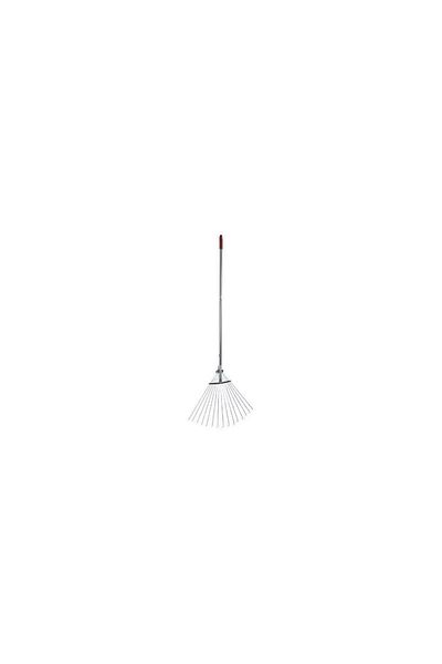 Strend Pro Rake for leaves, garden, galvanized, metal handle, 15 teeth, Strend Pro