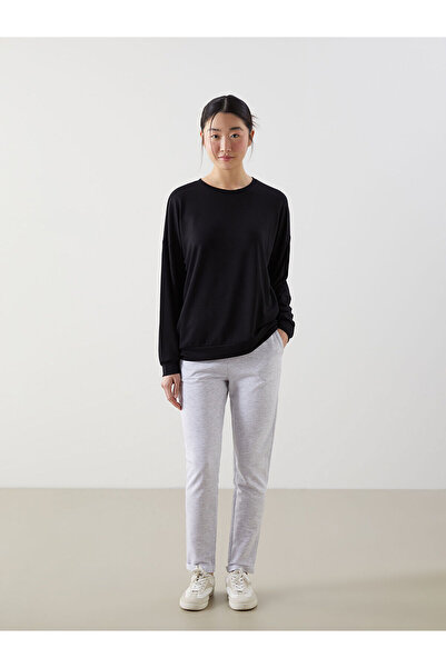 LC Waikiki Nevavm Women's Sweatpants with Elastic Waist and Contrast Trim