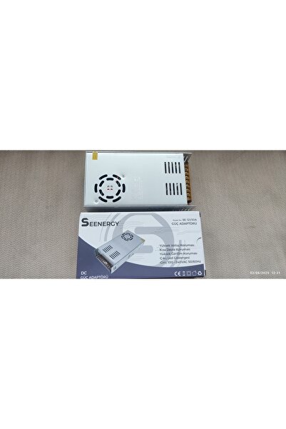 SEENERGY 12 Volt 30 Amper Fanlı Kamera ve Led Trafosu