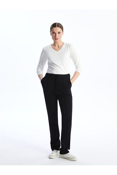 LC Waikiki Women's Elastic Waist Plain Sweatpants
