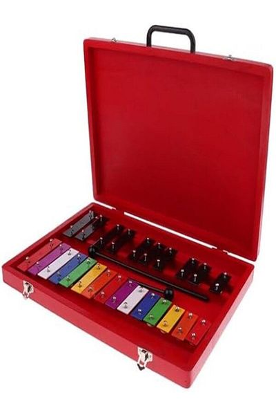 MegArya 25-Tone Aluminum Xylophone for Kids – with 2 Mallets & Storage Box