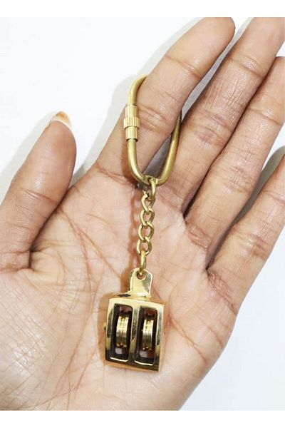 Wolawood Special Production Brass Keychain Retro Vintage Design Stylish Durable Metal Gift Accessory