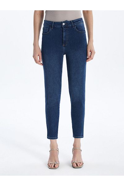 LC Waikiki Pantaloni Jean de damă Straight Fit