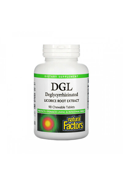 Natural Factors أقراص دي جي إل للمضغ، 400 ملغ، 90 قرصًا