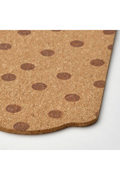 IKEA SOLABBORRE Table Mat, Cork/Polka-Dotted
