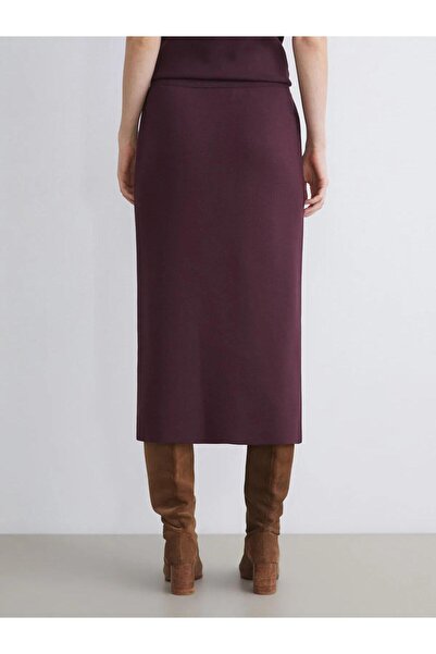 LC Waikiki LCWAIKIKI Classic Beli Lastikli Triko Etek (W5)