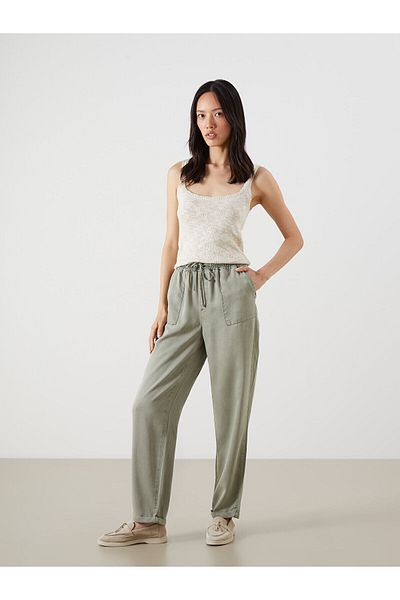 LC Waikiki Pantaloni de damă, cu talie elastică, crocodil