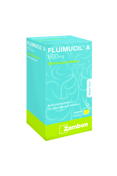 Zambon فلويموسيل ليمون فوار - 10 أقراص، 600 ملغ