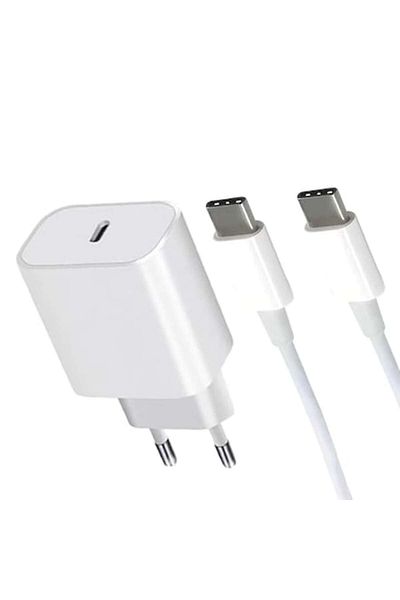 OEM Set Incarcator 20W incarcare rapida, Cablu de date inclus, USB Type-C la USB Type-C