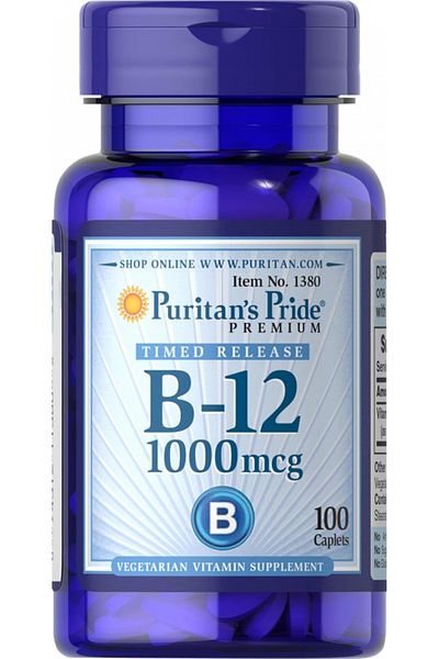 Puritan's Pride Vitamin B-12 1000 Mcg Timed Release 100 Caplets