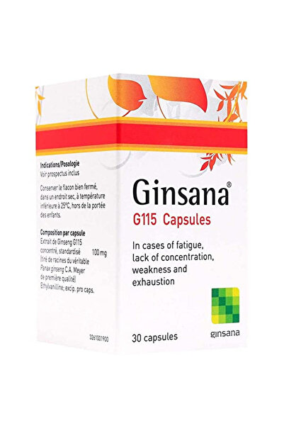 PHARMATON SA كبسولات جينسانا جي 115، 30 كبسولة