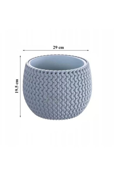 Prosperplast Ghiveci decorativ pentru flori, rotund, albastru, 29 x 19,5 cm, Splofy Bowl
