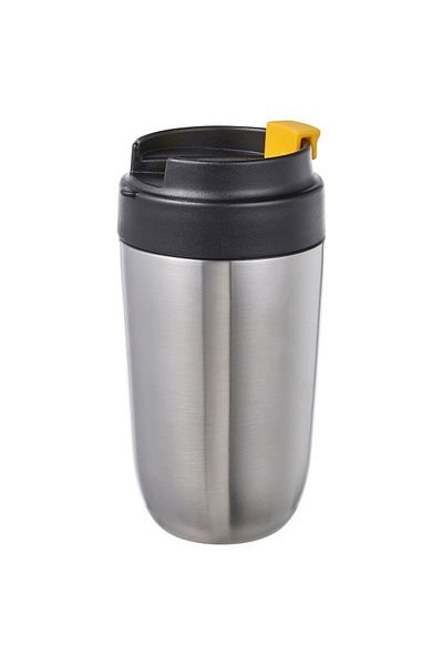 IKEA ENVÄLDIG Insulated Water Bottle, Stainless Steel/Black, 35 cl