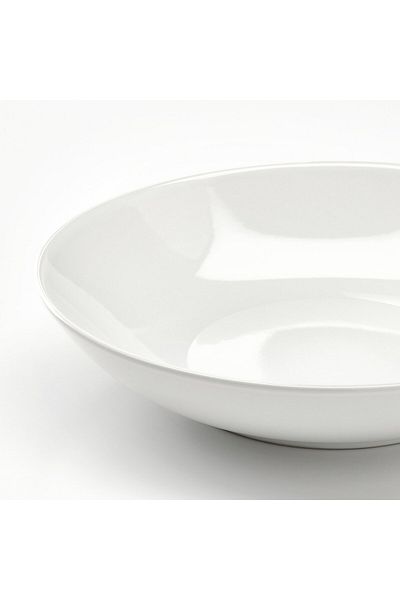 IKEA GODMIDDAG Deep Plate, White, 23 cm