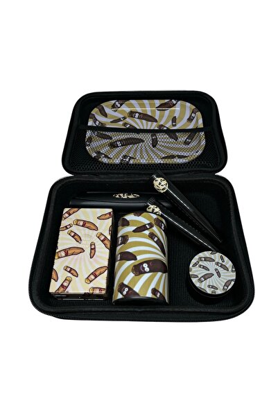 blackraw 6 Parça Premium Duman Smoking Bag Çanta Set