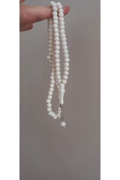 DM ONLINE Camel Bone Off-White 99-Bead Prayer Beads, Odorless, Suitable for Prayer and Worship