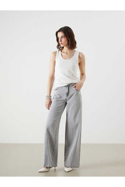 LC Waikiki Nevavm Wideleg Women's Jean Pants with a Difference