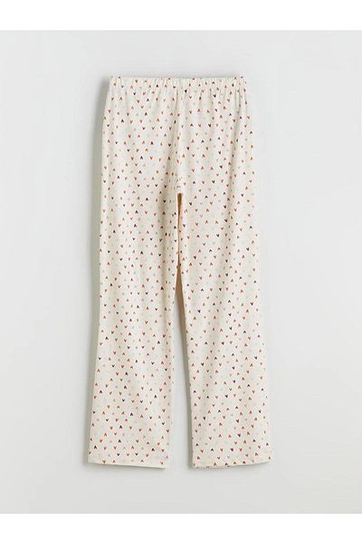 LC Waikiki Lcw Dream Buy Elastic Heart Printed Women's Pajama Bottoms (W5)