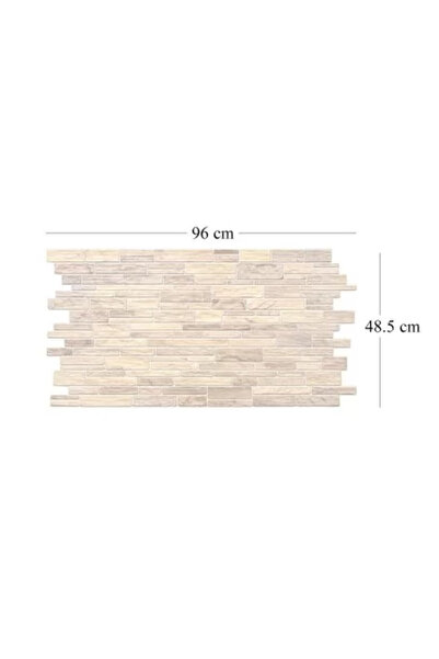 Artool Dekorativní panel, PVC, 3D model kamene, béžovohnědé odstíny, 96 x 48,5 cm