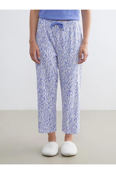 LC Waikiki Lcw Dream Buy Elastic Patterned Women's Capri Pajama Bottoms (W5)