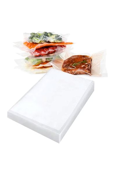 EMATTERIO Set 50 Pungi Vidat 25×17 cm, Reutilizabile Fără BPA, Rezistente la Temperaturi Înălțate