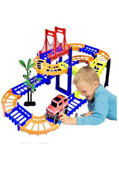 Toybox Urban Riders Train Track Battery Operated Toy Playset For Kids