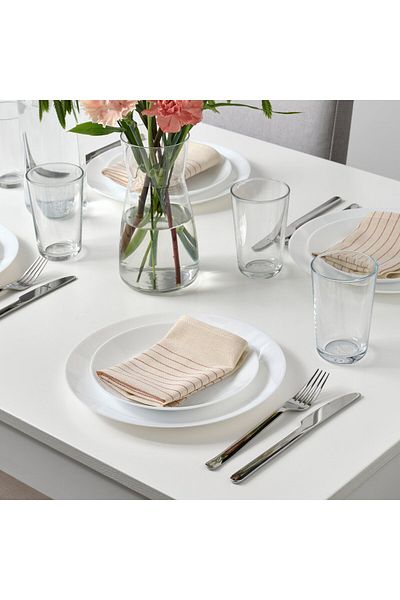 IKEA VIPPSTARR Napkin, Red/Beige Stripe Pattern, 30x30 cm