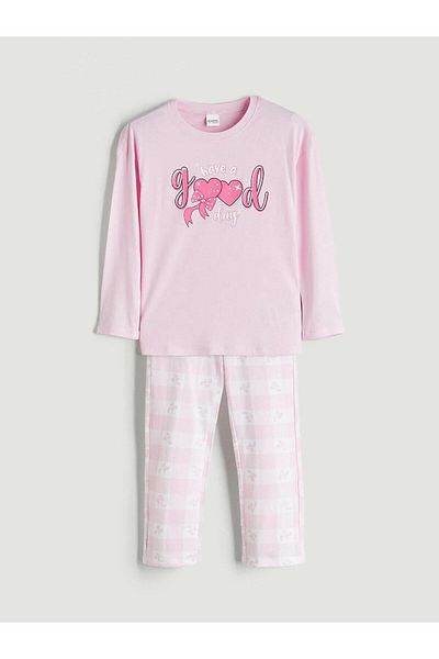 LC Waikiki Lcw Kids Crew Neck Girls Pajamas Set (W5)